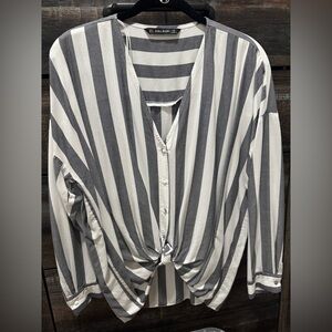 Zara Stripe Blouse- M